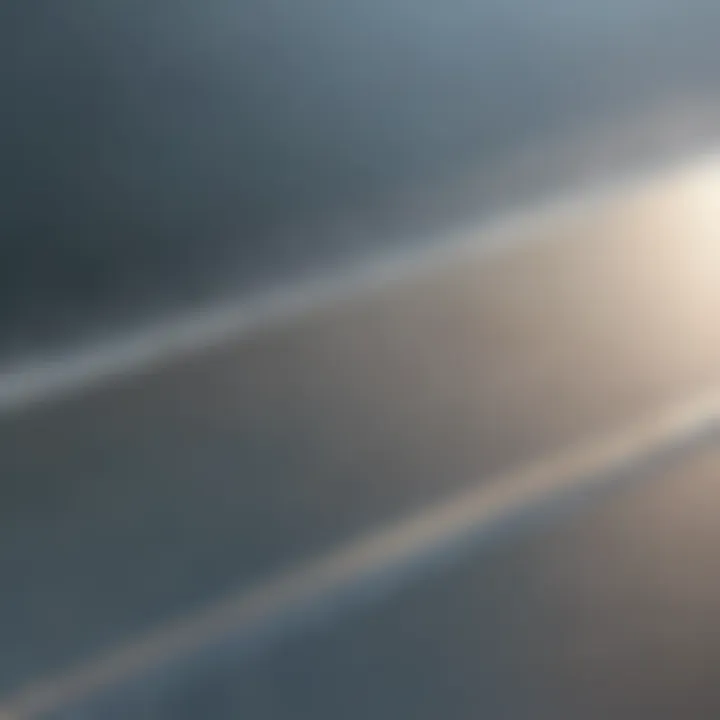 Close-up of a streak-free glass surface
