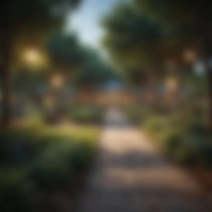 Beautiful park with recreational facilities