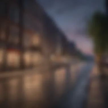 Scenic view of Slabtown streetscape