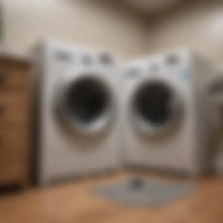 Before and after comparison of a dryer vent hose cleaning
