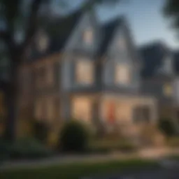 Charming residential street in a Washington D.C. suburb