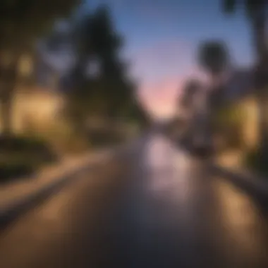 Vibrant Neighborhood Streets Vibrant street view of a Los Angeles neighborhood