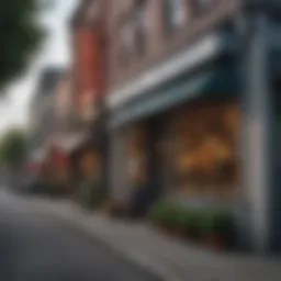 Charming street view in Ballard showcasing local shops and vibrant life