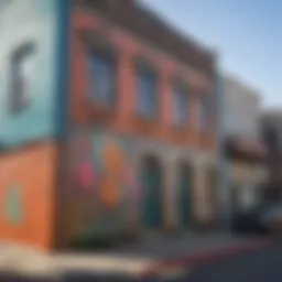 Charming streets of the Mission District showcasing colorful murals