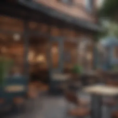 Café as a Social Hub Trendy coffee shop bustling with creativity and conversation