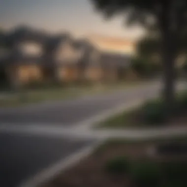 Scenic view of a suburban neighborhood in Austin