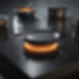 A pristine smooth top stove with reflective surface