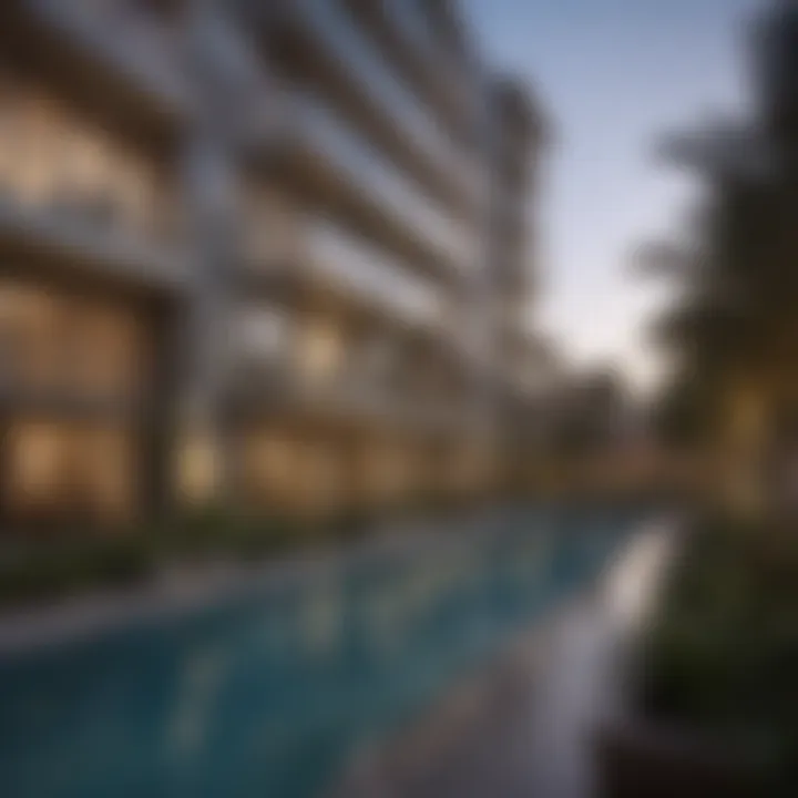 Community amenities in a California condominium complex