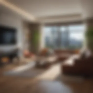 Inviting Living Space in a California Condo Cozy living space inside a California condominium