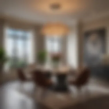 Chic Dining Area in a California Condo Elegant dining area in a California condo