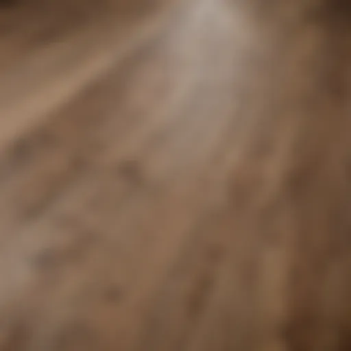 Close-up of laminate flooring showcasing its texture