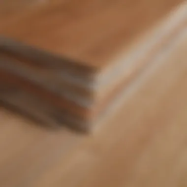 Visual diagram illustrating the construction layers of laminate flooring