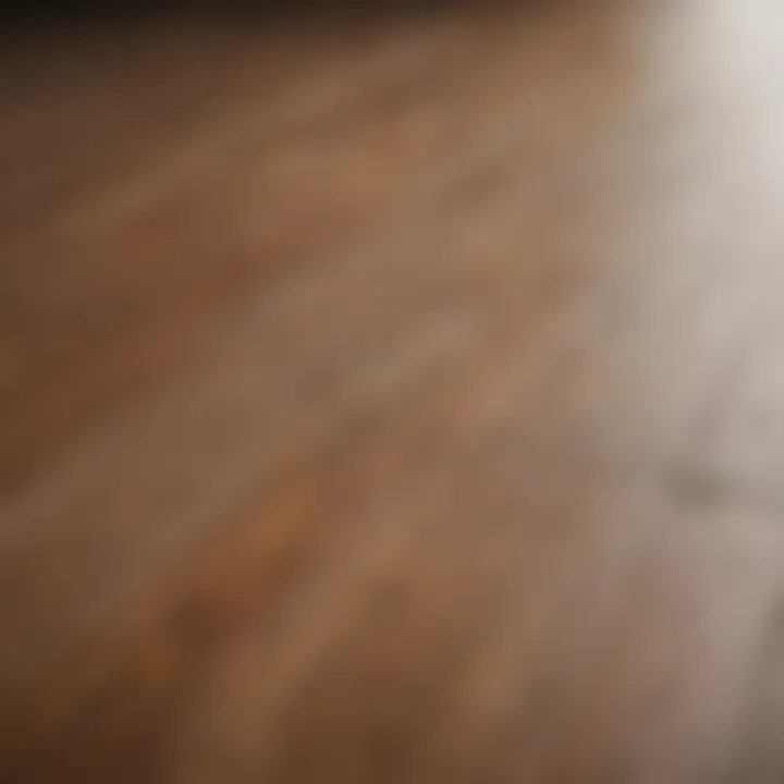 A close-up view of sparkling clean laminate flooring