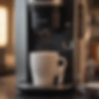 Close-up of Keurig's internal components