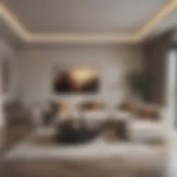 A pristine living room showcasing a fresh start
