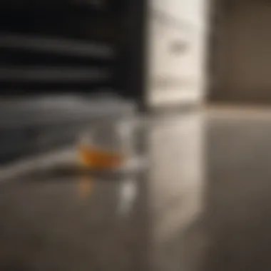 Effective Application Technique Applying a mixture of vinegar and baking soda to an oven surface