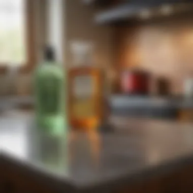 Eco-Friendly Cleaning Supplies Eco-friendly cleaning supplies on a kitchen counter