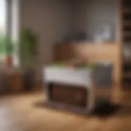 Indoor composting bin with organic waste