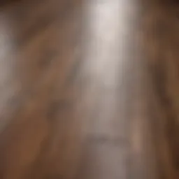 Close-up of laminate flooring texture showcasing its design