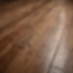 Natural wood floor gleaming after cleaning