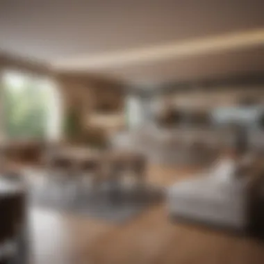 Open Plan Living and Dining Area Open plan layout showcasing living and dining areas