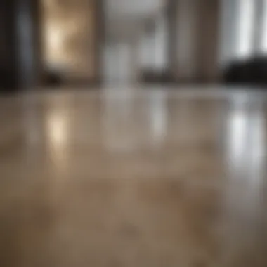 Shiny floors after thorough cleaning