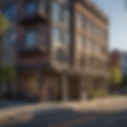 Stunning view of The Pearl district showcasing unique architectural styles