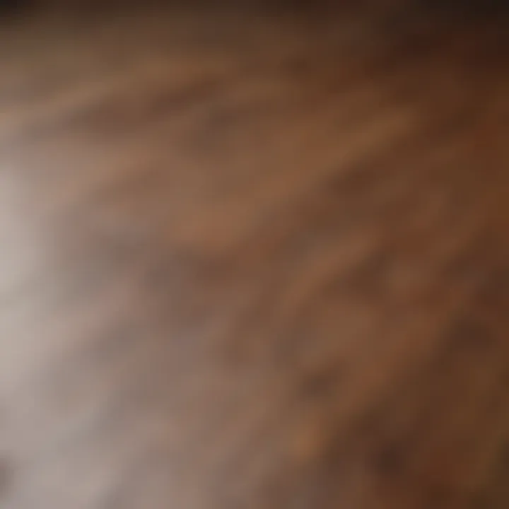 Before and after comparison of a hardwood floor cleaning