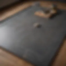 Accurate room measurement tools laid out on a surface