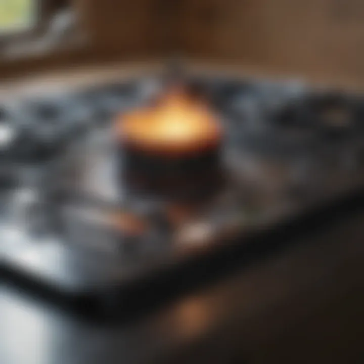 Eco-friendly cleaning supplies arranged for glass stove maintenance