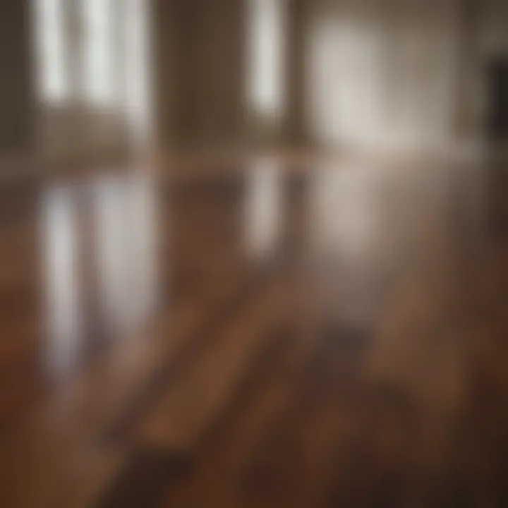 Before and after hardwood floor stain removal