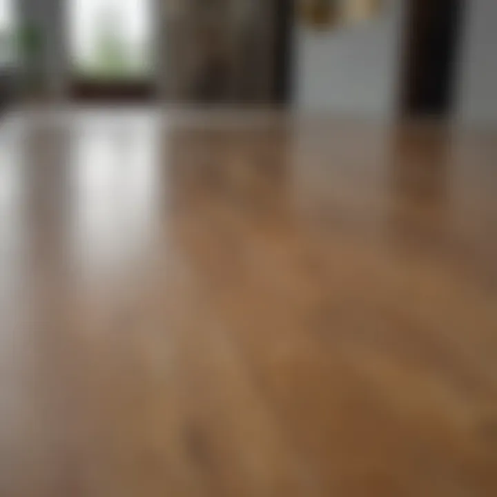 Spotless laminate floor after cleaning