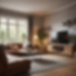 Cozy living room setup in an apartment