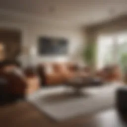 A pristine living room ready for new occupants