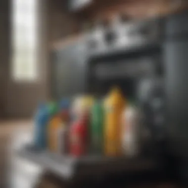 Recommended Cleaning Supplies A selection of recommended cleaning supplies for dishwashers