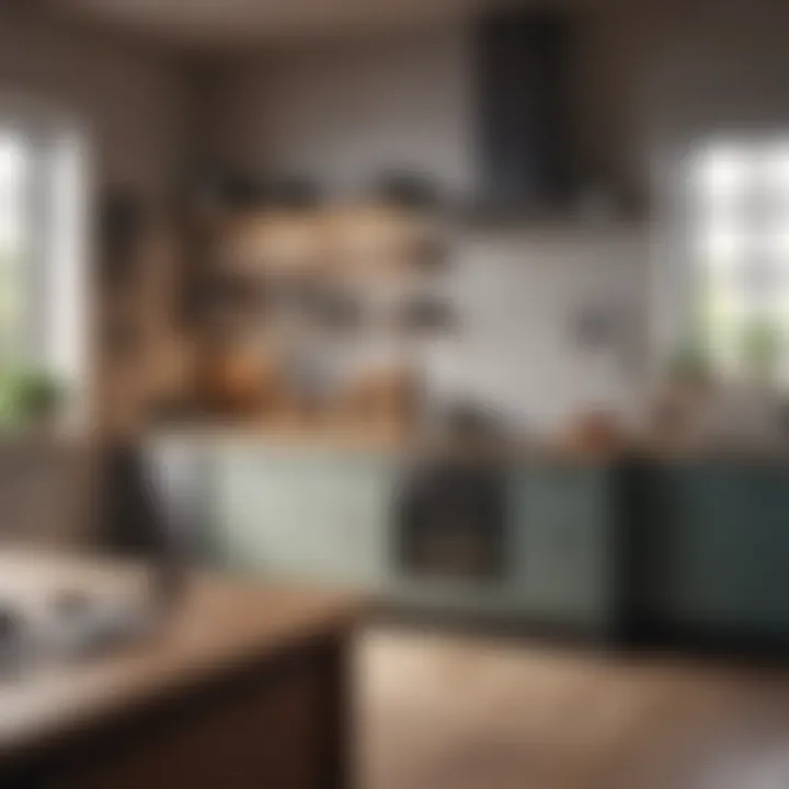 Well-organized kitchen with essential appliances and utensils