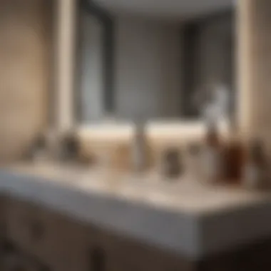 Essential Bathroom Toiletries Organized bathroom with essential toiletries