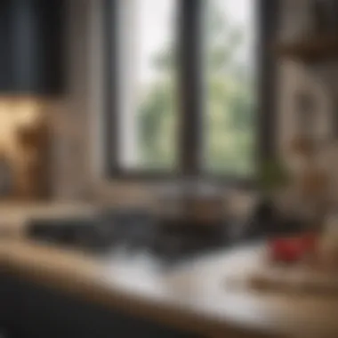 Functional Kitchen Essentials Well-organized kitchen with essential appliances and utensils