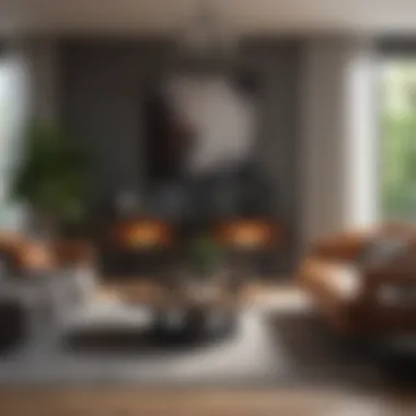 Modern Living Room Decor Stylishly furnished living room showcasing modern decor