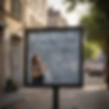 Engagement Through Communication Community notice board with announcements