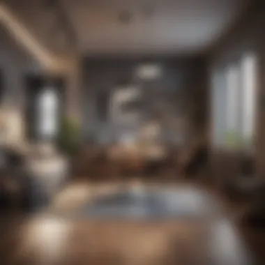 Optimized Studio Apartment Design Cozy studio apartment layout showcasing space-saving furniture