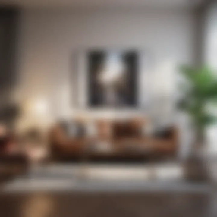 Personalized decor elements enhancing a studio apartment's aesthetic