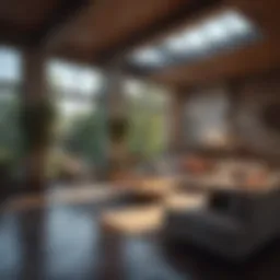 A beautifully designed open concept living area that maximizes space