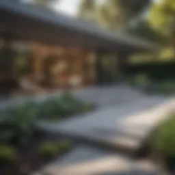 Stunning mid-century modern home showcasing clean lines and large windows.