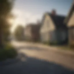 Scenic view of a low-cost living neighborhood