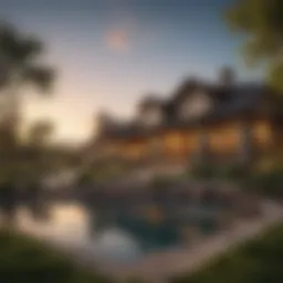 Stunning landscape view of Green Valley Ranch showcasing nature and tranquility.