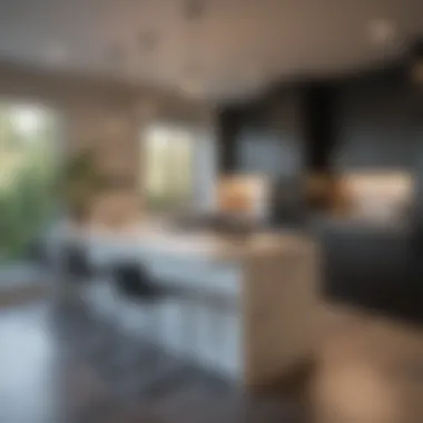 Stylish Interiors of Rental Homes Modern kitchen interior in a rental property highlighting quality fixtures