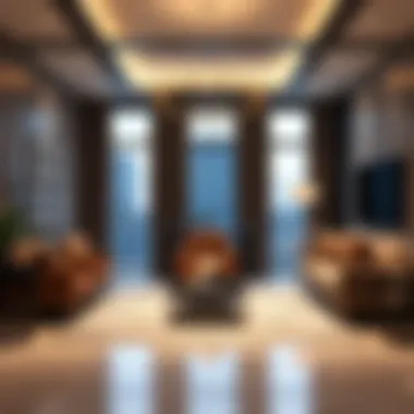 Elegant Interior Design of the Living Room Luxurious living room inside a Manchester Square Apartment