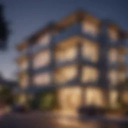 Exterior view of Mar Vista Apartments highlighting modern architecture