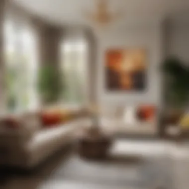 Cozy Living Room in a Miami Townhouse Cozy living room interior of a townhouse in Miami
